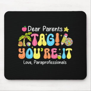 Du bist dran Hilfskräfte letzter Schultag Mousepad