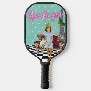 Du bist du, die die Kunst des Pops der Mädchen bes Pickleball Schläger