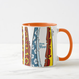 DU BIST DU GIRAFFE von Jeff Willis Art Becher Tasse