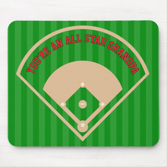 Du bist ein All Star Baseball Field Geschenk Mousepad (Vorne)