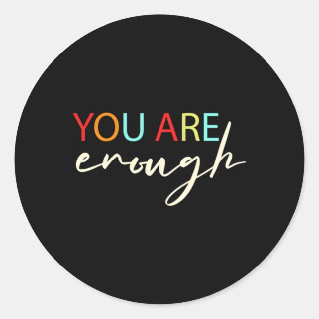 Du bist ein Amaz für die Person hinter mir Runder Aufkleber (Vorderseite)