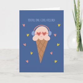 Du bist ein cooler Freund Eiscreme Valentinskarte Karte