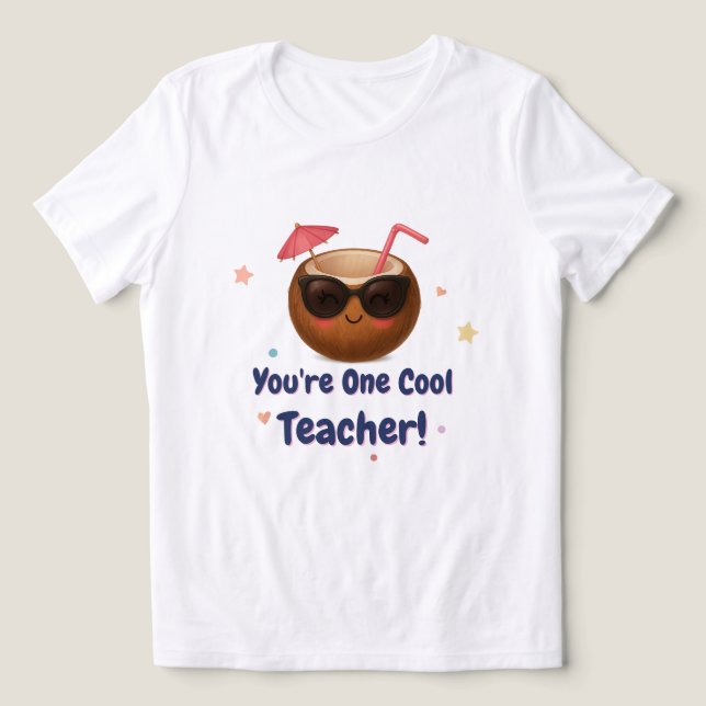 Du bist ein Cooler Lehrer - Funny Coconut T - Shir Tri-Blend Shirt (Design Vorderseite)