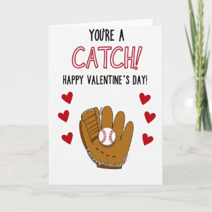 Du bist ein Fang Baseball Valentinskarte Karte