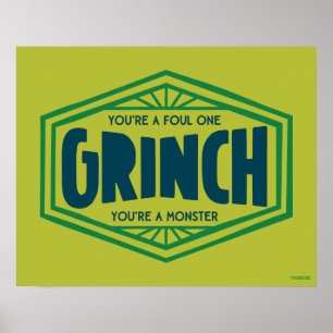 Du bist ein Foul One Grinch Poster