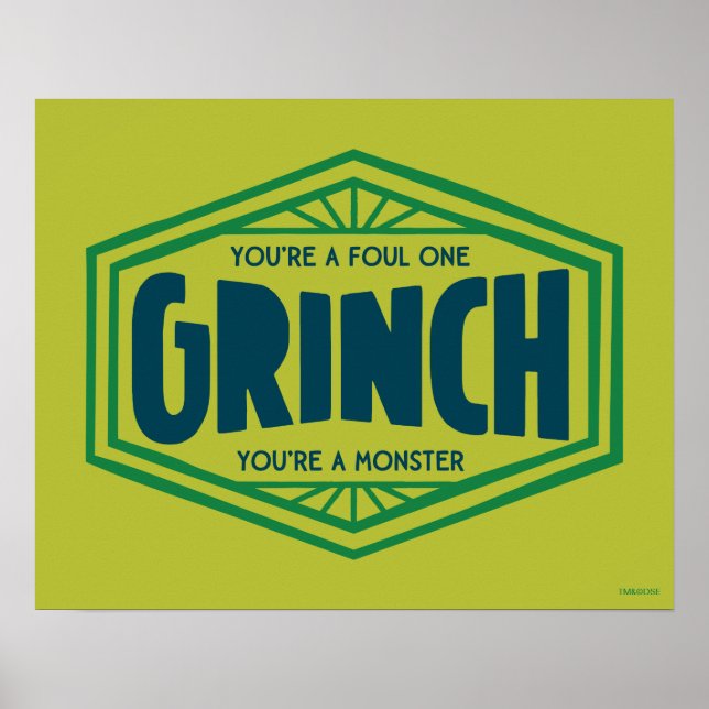 Du bist ein Foul One Grinch Poster (Vorne)