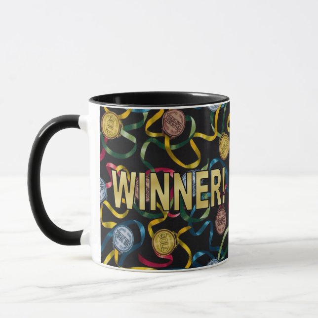 Du bist ein Gewinner! Tasse (Links)