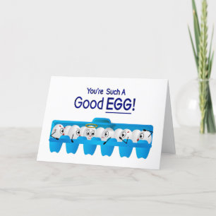 Du bist ein guter Spaß Angel Egg in Carton Bad Egg Karte