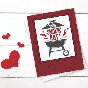 Du bist ein Heißer Grill zum Valentinstag Feiertagskarte