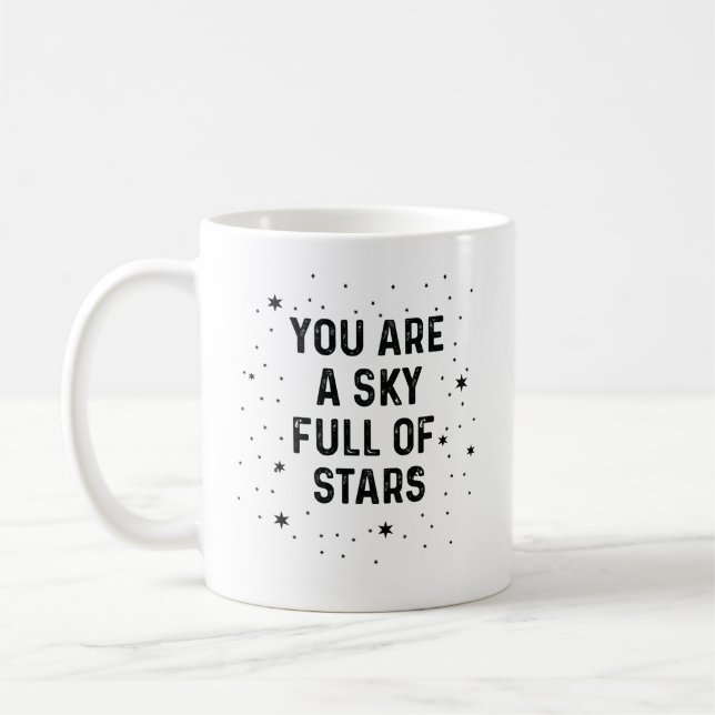 Du bist ein Himmel voller Sterne Kaffeetasse (Links)