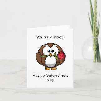 Du bist ein Hoot, Happy Valentines Day Karte