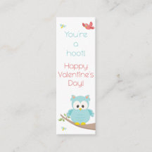 Du bist ein Hoot! Owl Valentine Lesezeichen