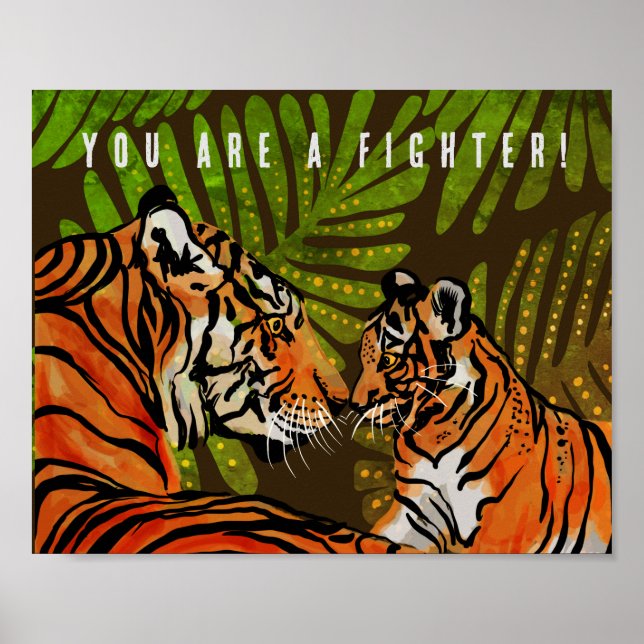 Du bist ein Kämpfer, Tiger Poster (Vorne)