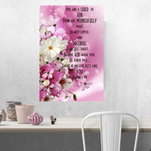 Du bist ein Kind Gottes Christlicher 1-Schriftplak Poster