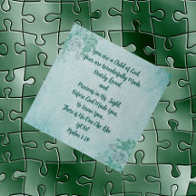 Du bist ein Kind Jigsaw Puzzle Game Schrift