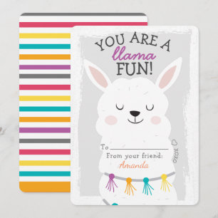 Du bist ein Lama Fun Valentinstag Klassenzimmer