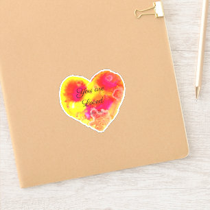 Du bist ein liebes Herz Aufkleber