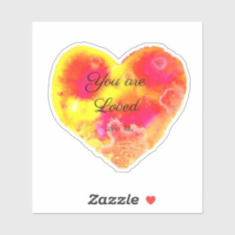 Du bist ein liebes Herz Aufkleber