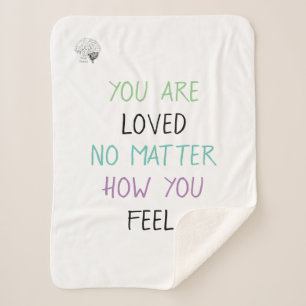 Du bist ein Liebesblanket Sherpadecke