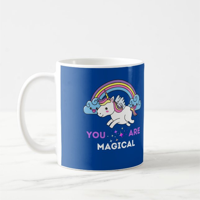 Du bist ein magisches Einhorn Kaffeetasse (Links)