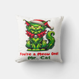 Du bist ein Meow One! Cat Festive Grumpy Cat Kissen