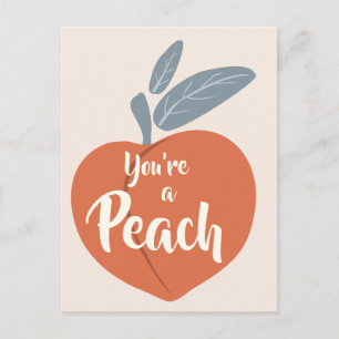 Du bist ein Peach Postkarte
