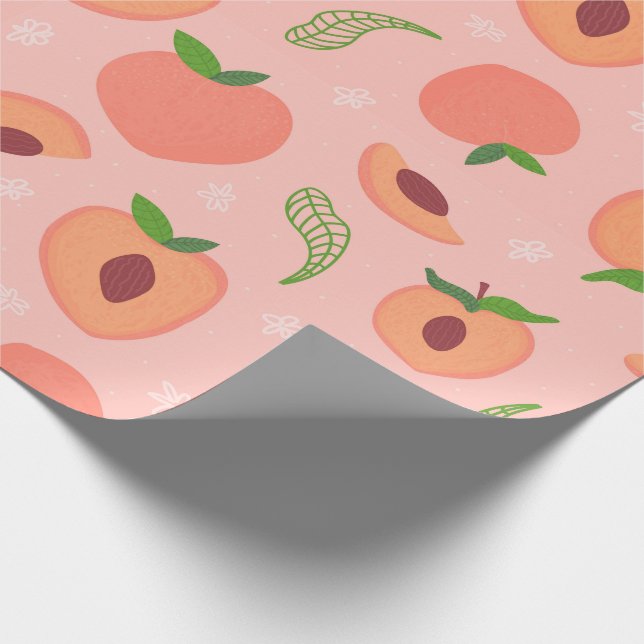 Du bist ein Pfirsich Geschenkpapier (Ecke)