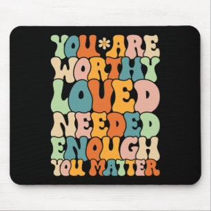 Du bist ein Problem freundlich sein Groovy Mental Mousepad