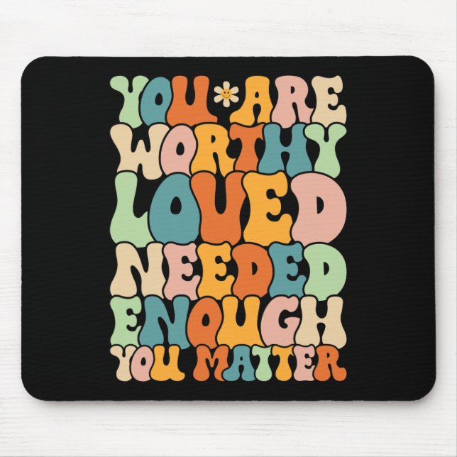 Du bist ein Problem freundlich sein Groovy Mental  Mousepad (Vorne)