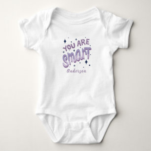 Du bist ein schlaues personalisiertes Namens-Cute Baby Strampler
