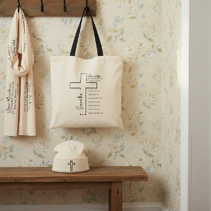 Du bist ein schönes Kreuz personalisiert Tragetasche