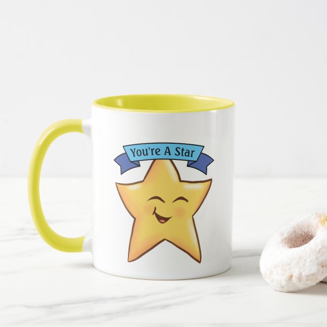Du bist ein Star Tasse (Mit Donut)