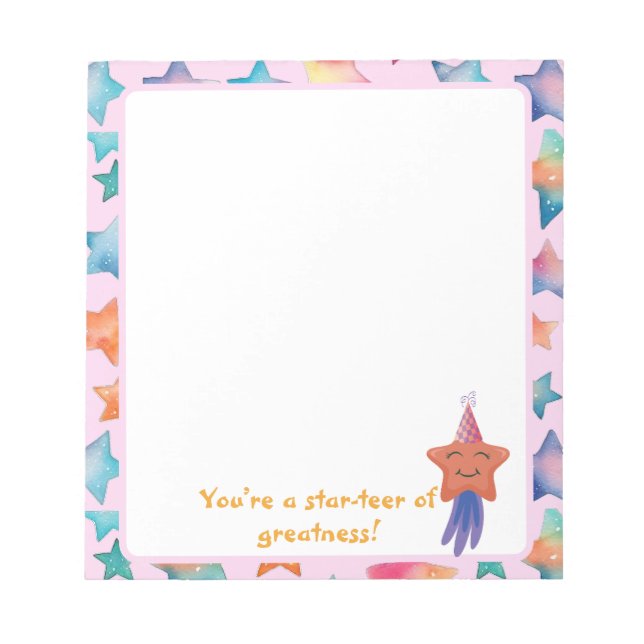 Du bist ein Star-Tre der Großartigkeit! Notizblock (Vorderseite)