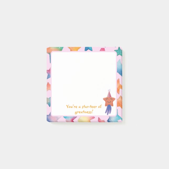 Du bist ein Star-Tre der Großartigkeit! Post-it-Hi Post-it Klebezettel (Vorderseite)