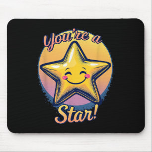 Du bist ein Stern Kompliment Tag Motivationsdesign Mousepad