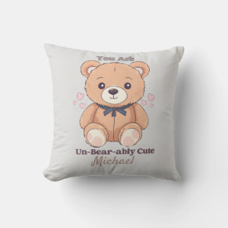 Du bist ein untragbar Niedlicher Teddybär Kissen