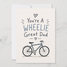 Du bist ein Wheelie großartiger Vater Lustiger Vat Karte