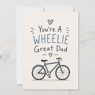 Du bist ein Wheelie großartiger Vater Lustiger Vat Karte