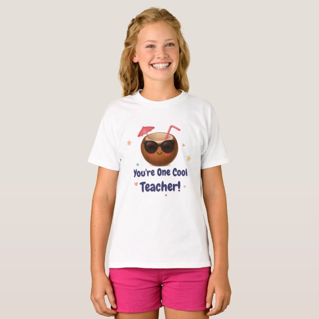 Du bist eine Coole Lehrerin - die Niedliche Coconu T-Shirt (Vorne ganz)