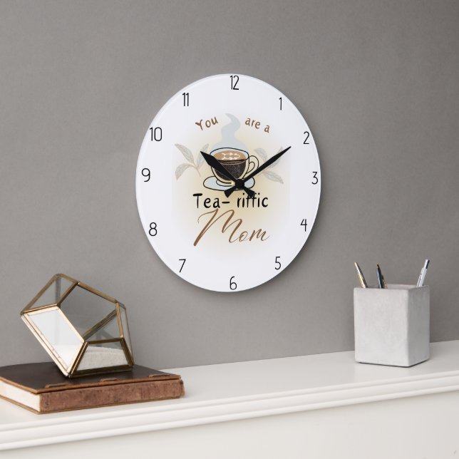 Du bist eine großartige Mutter Große Wanduhr (Büro)