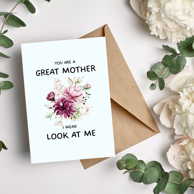Du bist eine große Mutter Feiertagskarte (Von Creator hochgeladen)