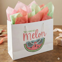 Du bist eine in einer Melon-Geschenktasche