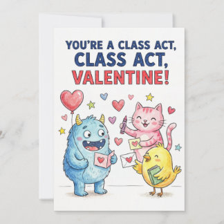 Du bist eine Klasse, Klasse-Valentinstag, Klassenz Feiertagskarte