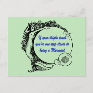 Du bist eine Meerjungfrau Postkarte