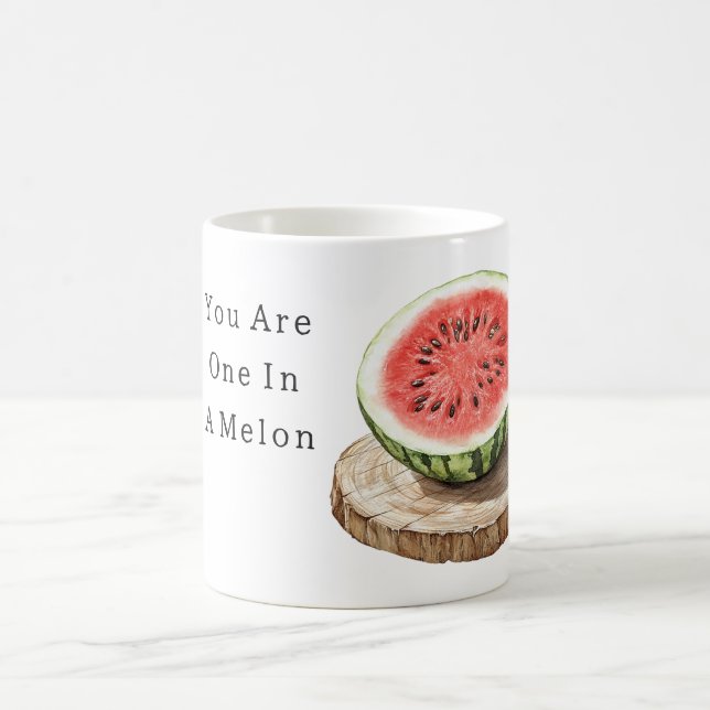 Du bist eine Melone  Kaffeetasse (Mittel)
