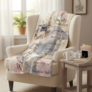 Du bist eine schöne Abschluss-Personalisierung Fleecedecke