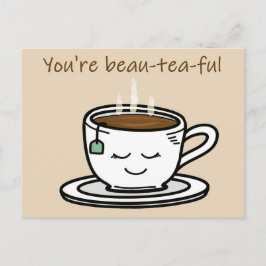 Du bist eine schöne Pun-Karte für Liebhaber Postkarte