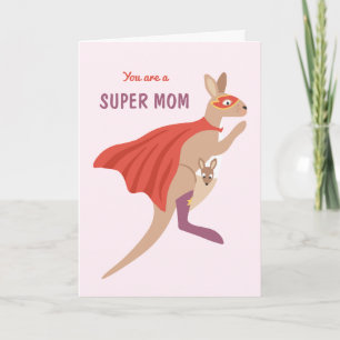 Du bist eine super Mutter - lustige Muttertagskart Karte