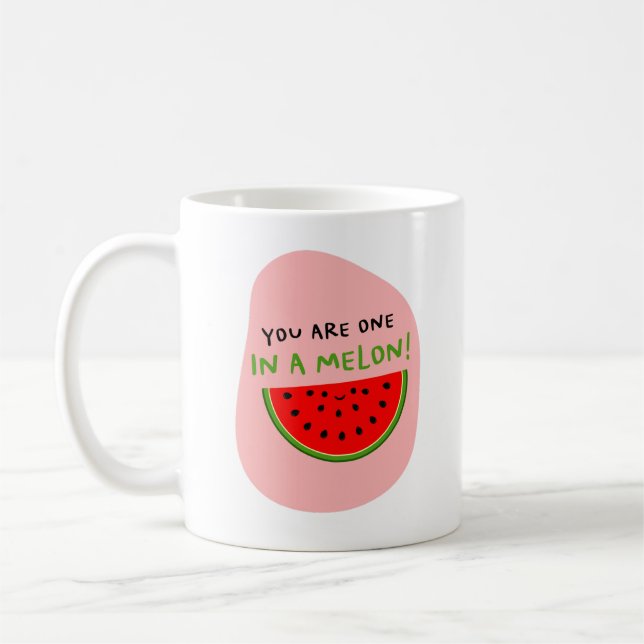 Du bist einer in einem Melon Geschenk Special jema Kaffeetasse (Links)