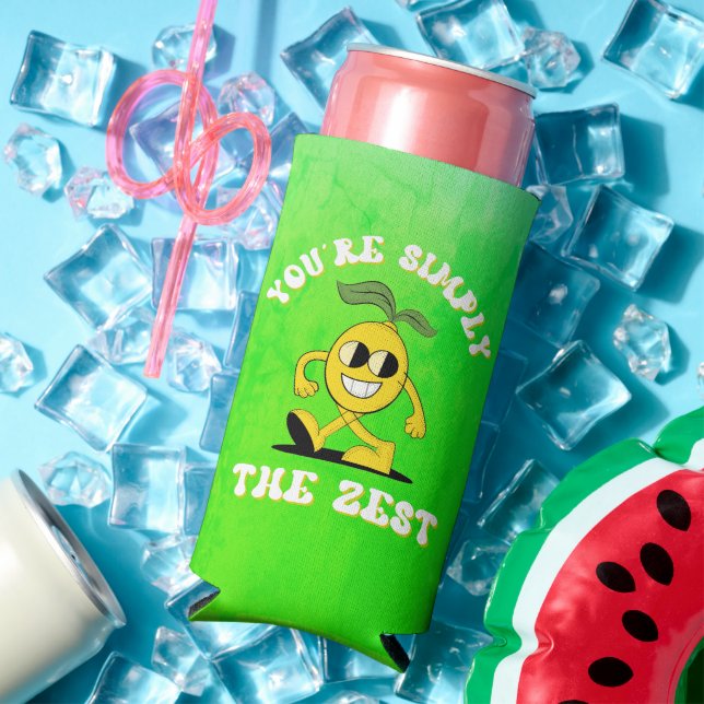 Du bist einfach der Zest Funny Lemon Pun Selters Dosenkühler (In Situ Sommer)